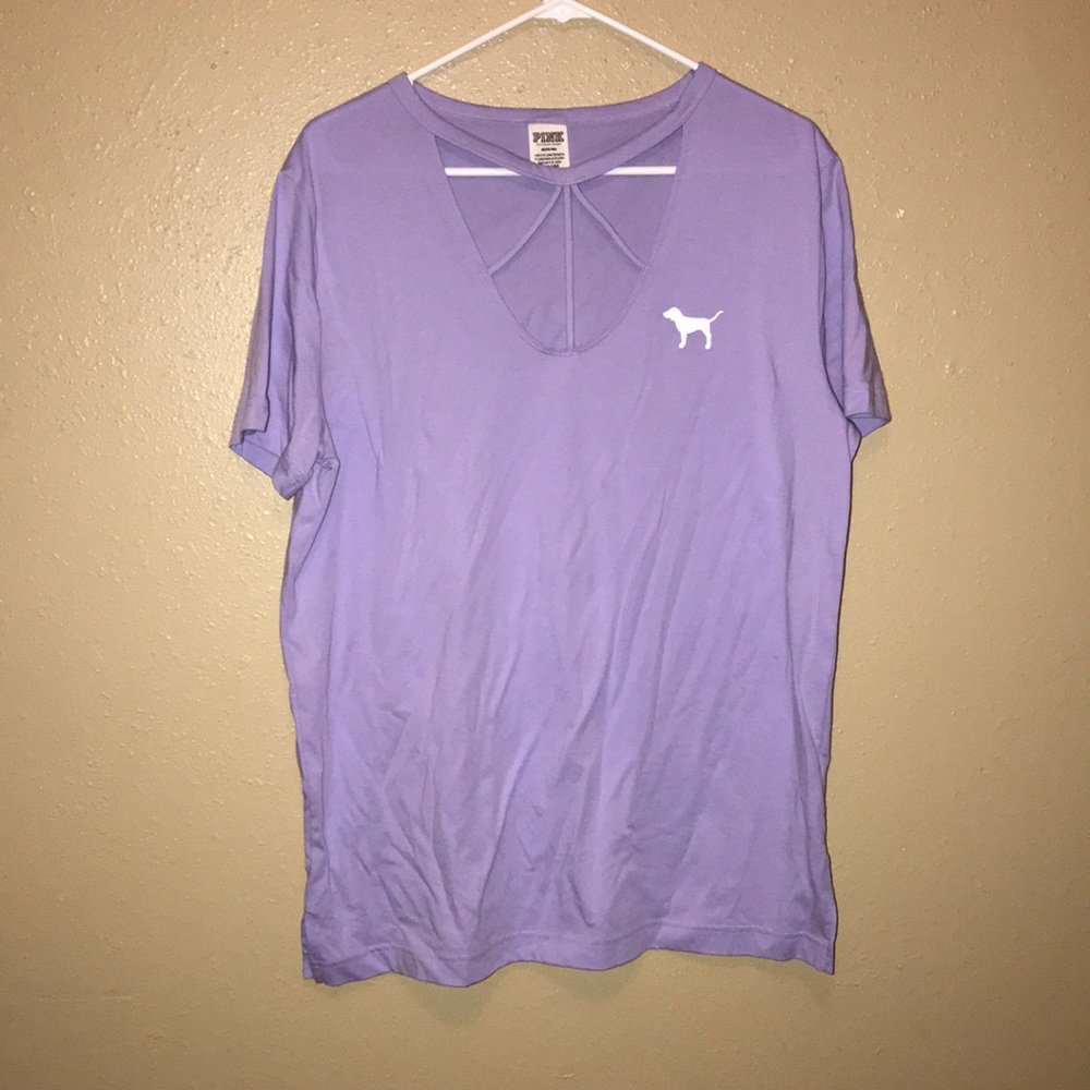 ✨VS PINK Cut-Out Logo Shirt✨